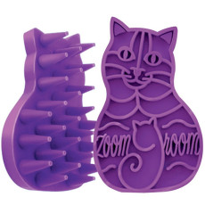 Kong Zoomgroom for Cats 按摩軟擦-紫色(貓用)  